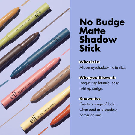 E.L.F. No Budge Matte Shadow Stick Fard à Paupières Mat