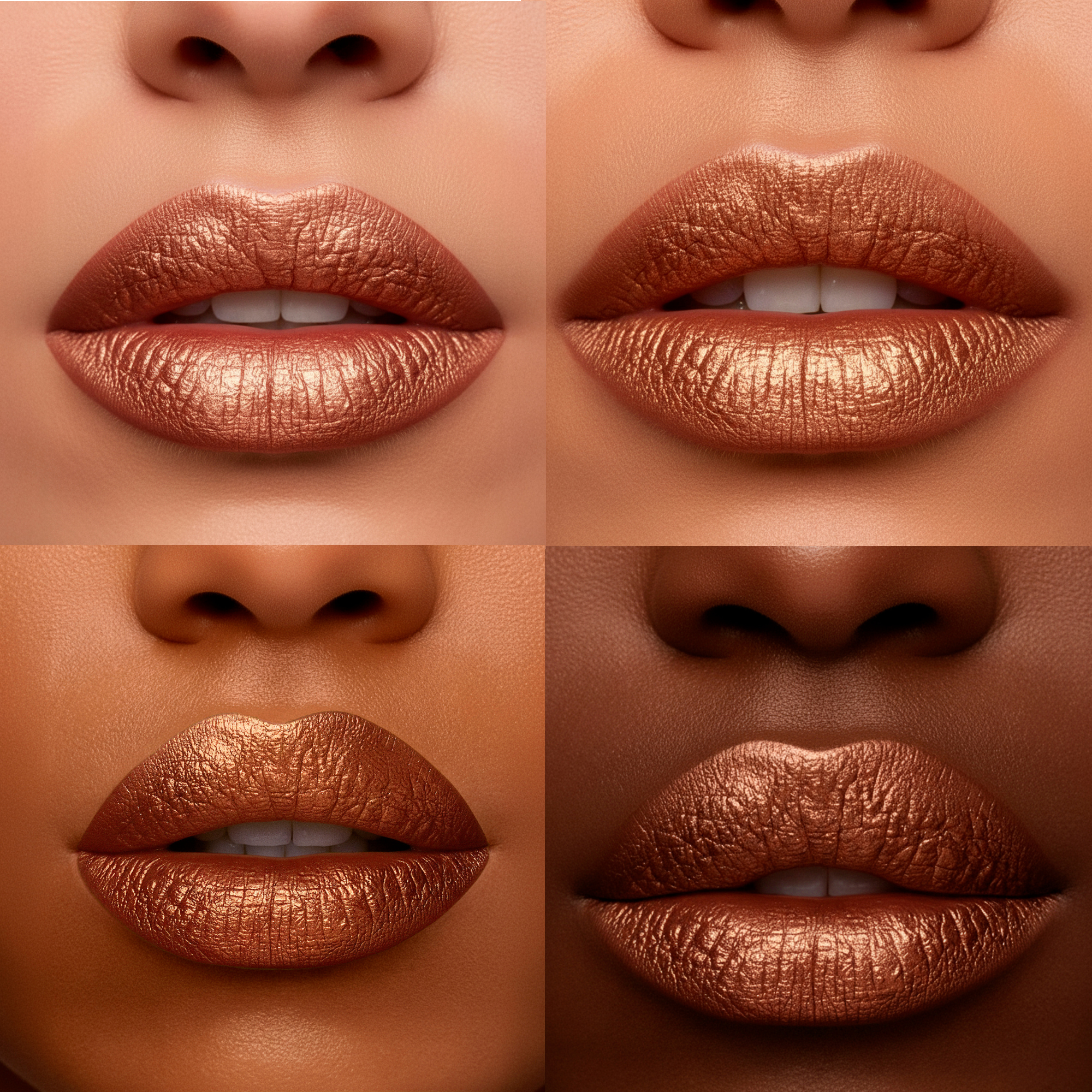 Etoile By Rougj Let's Party Lipstick Rose Gold rouge métallisé pailleté