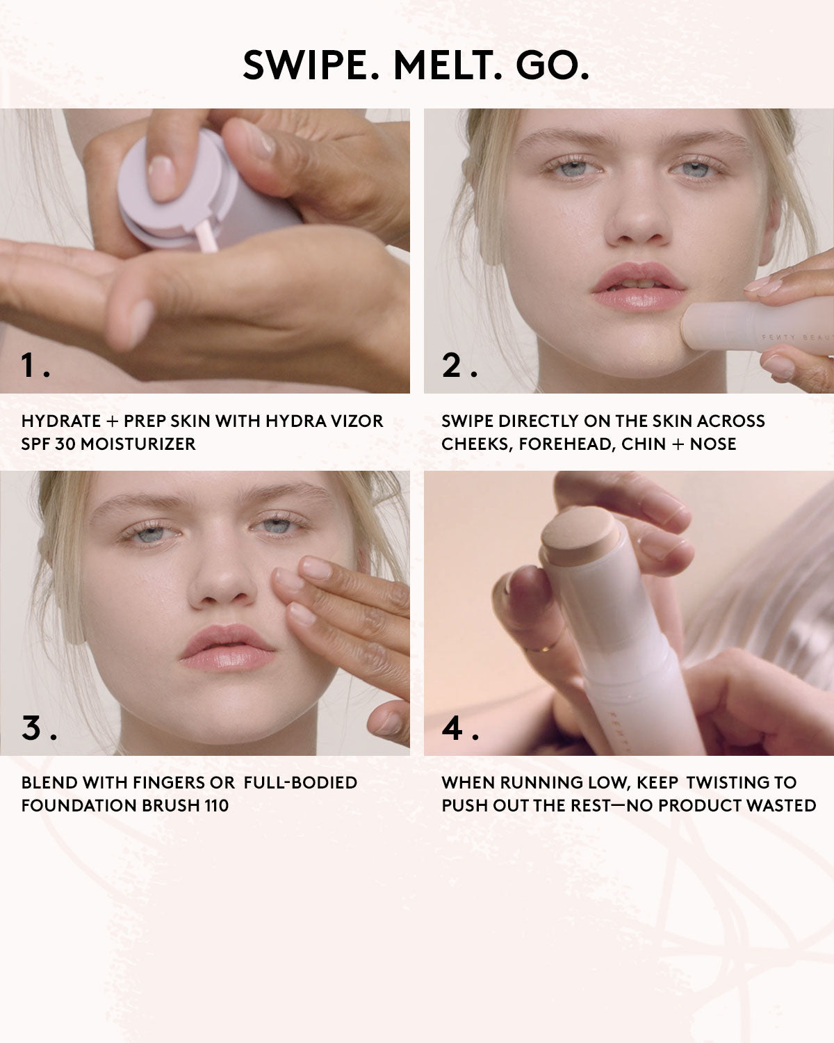 Fenty Beauty Eaze Drop Blur Smooth Tint Stick 24 fond de teint naturel 9 g