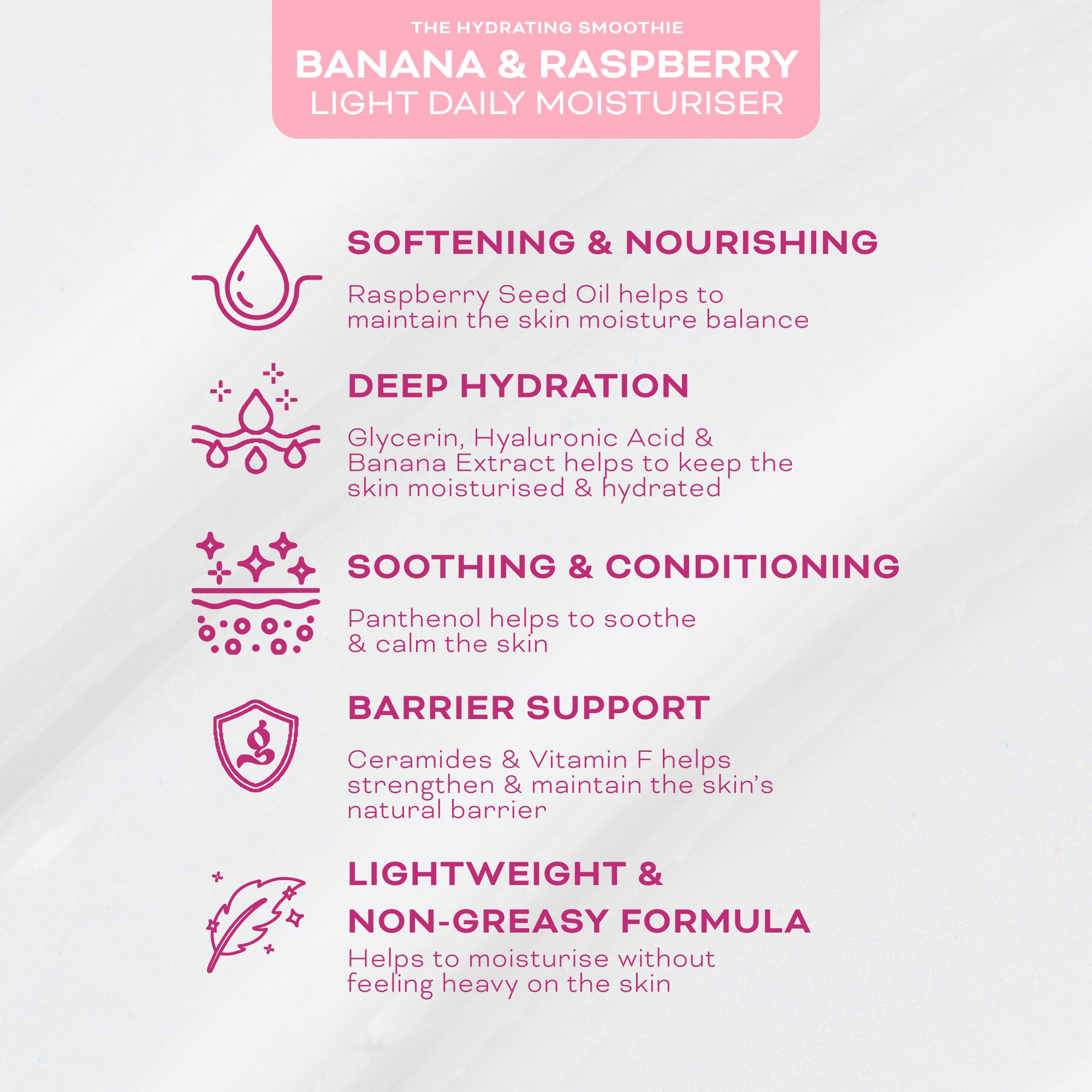 Glace by Jake-Jamie Banana Raspberry crème hydratante 50 ml