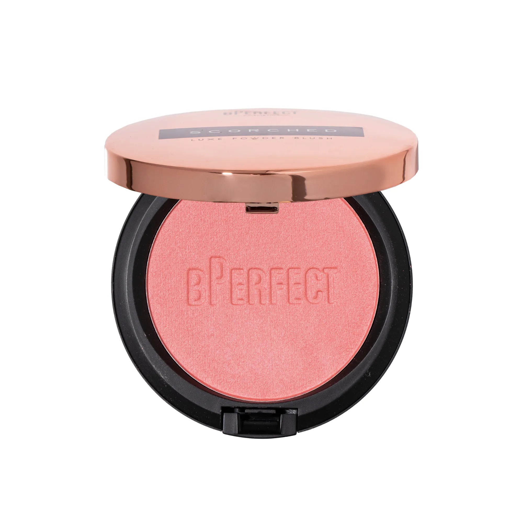 BPerfect Scorched Luxe Blush poudre Flushed rose teint unifié 6 g