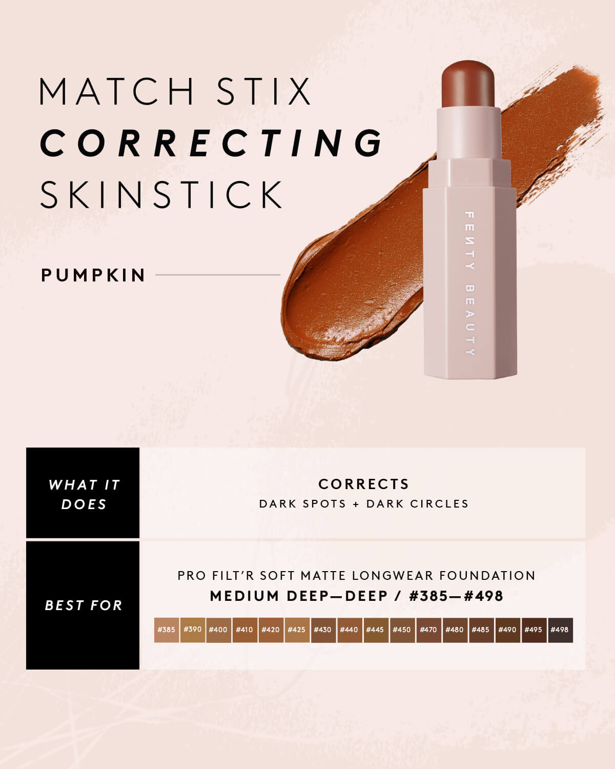 Fenty Beauty Match Stix stick correcteur Pumpkin 7,10 g mat