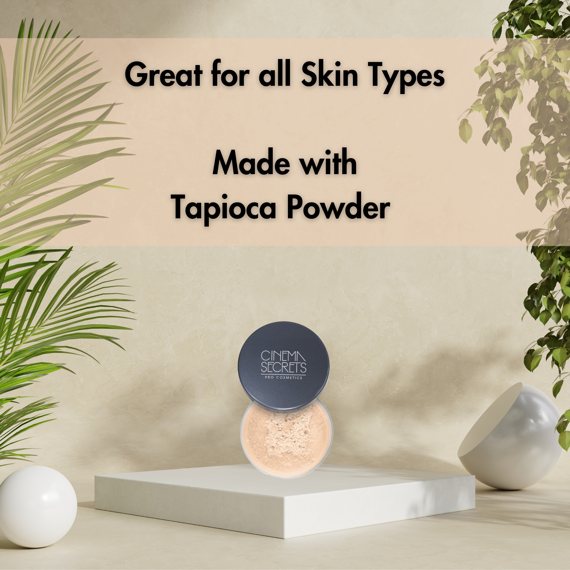 Cinema Secrets Setting Powder Ultralucent poudre fixatrice Beige fini mat