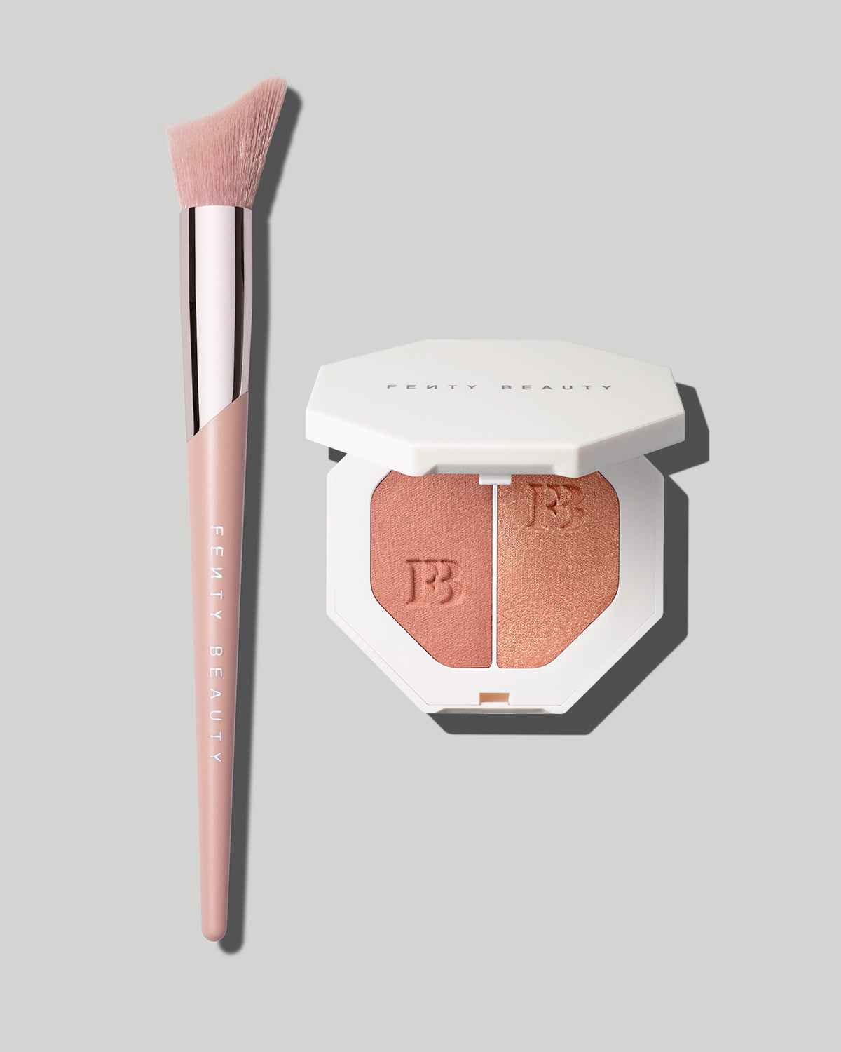 Fenty Beauty Highlighter coffret enlumineur + pinceau fini lumineux