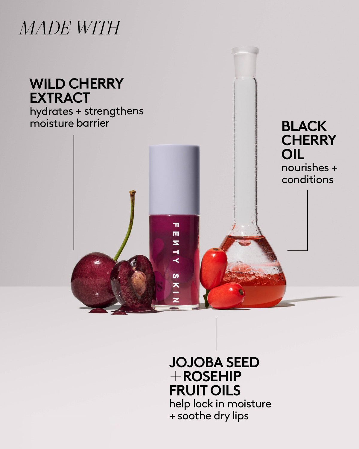 Fenty Beauty Fenty Treatz huile à lèvres Black Cherry 5,6 ml hydratante