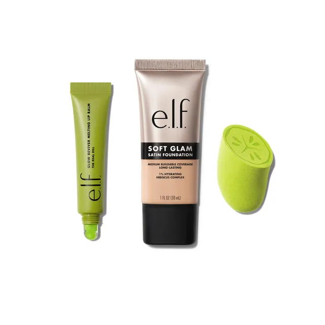 e.l.f. Dill-uxe Bundle baume lèvres + fond teint satin