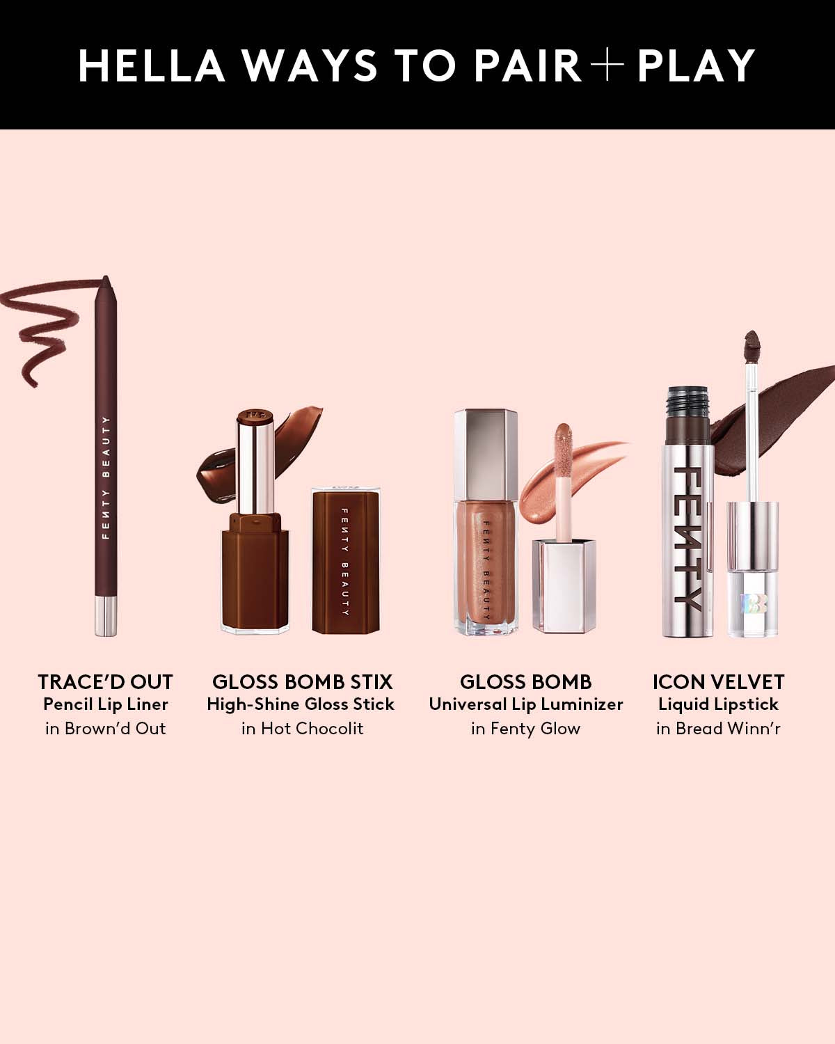 Fenty Beauty Trace'd Out crayon lèvres Brown'd Out mat