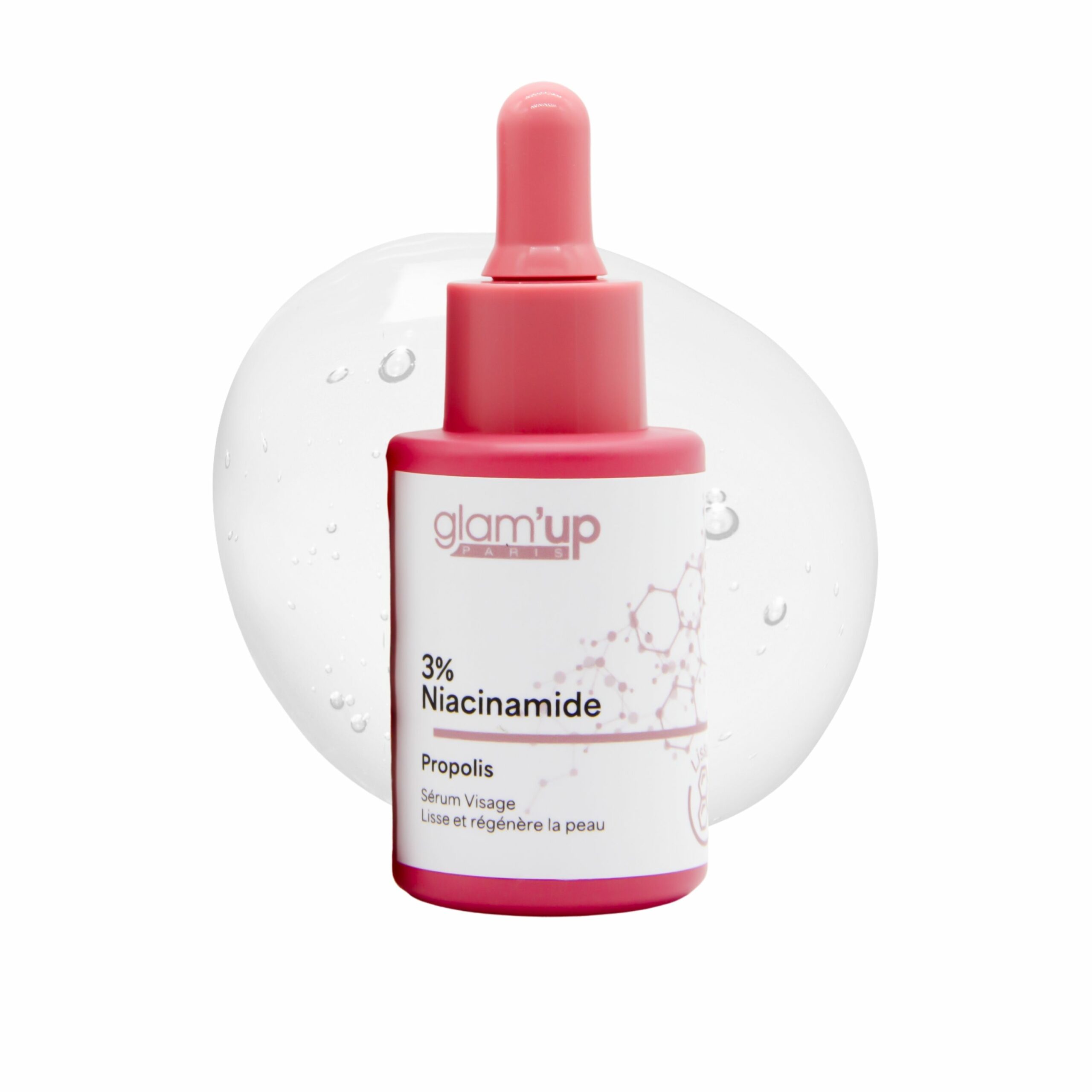 GLAM'UP Skincare Sérum Visage 3% Niacinamide sérum lissant propolis