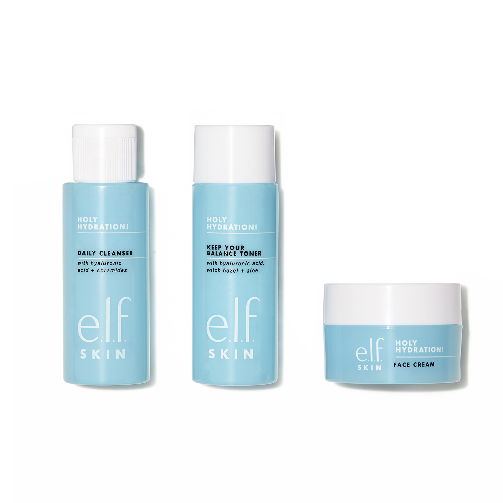 e.l.f. Holy Hydration Essentials Mini Kit soin visage 3 pièces céramides