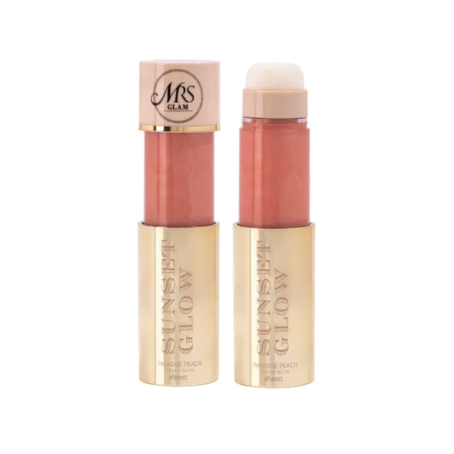Mrs Glam Sunset Glow blush crème éclat lumineux 10 ml