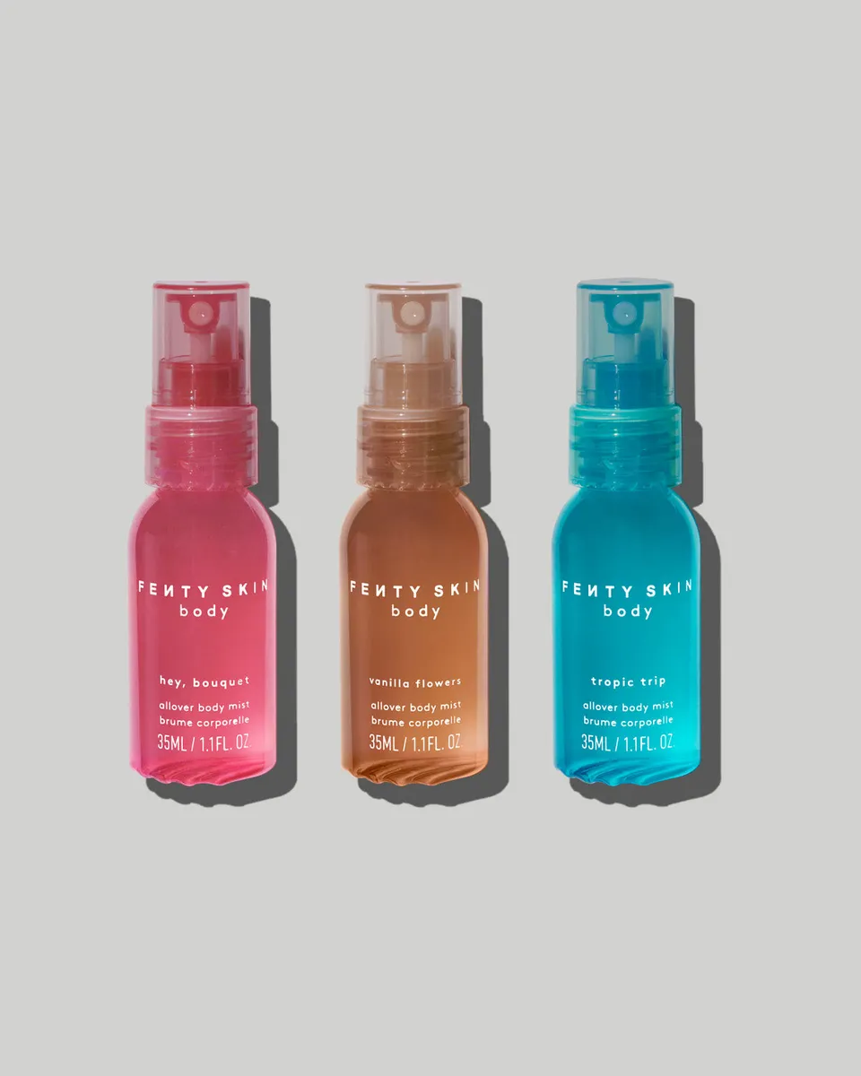 Fenty Beauty Mist N Match trio brumes corps mini