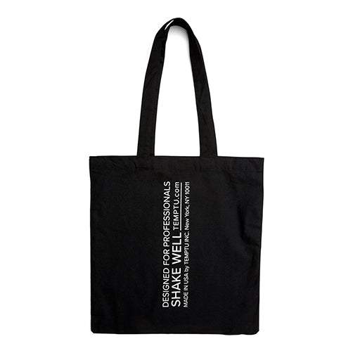 TEMPTU Grand Sac Coton Noir 38x42 cm accessoire