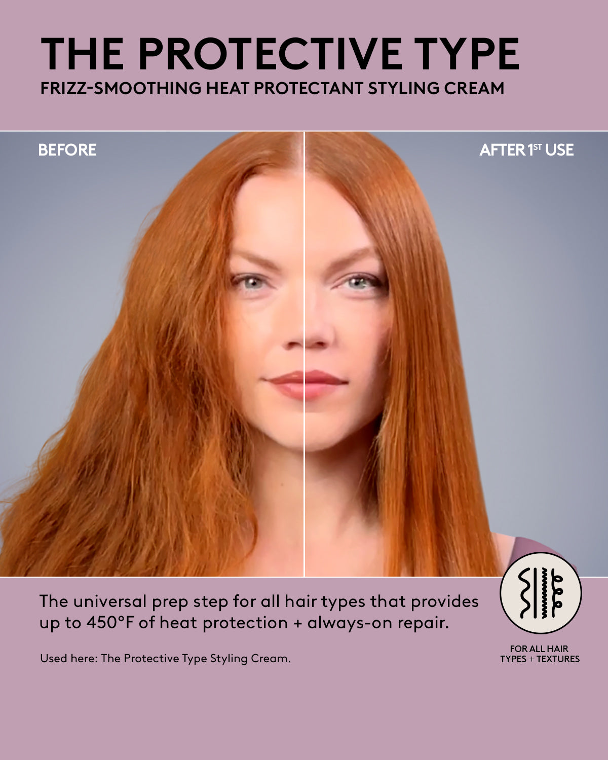 Fenty Beauty Protective Type crème cheveux thermo 450°F anti-frisottis