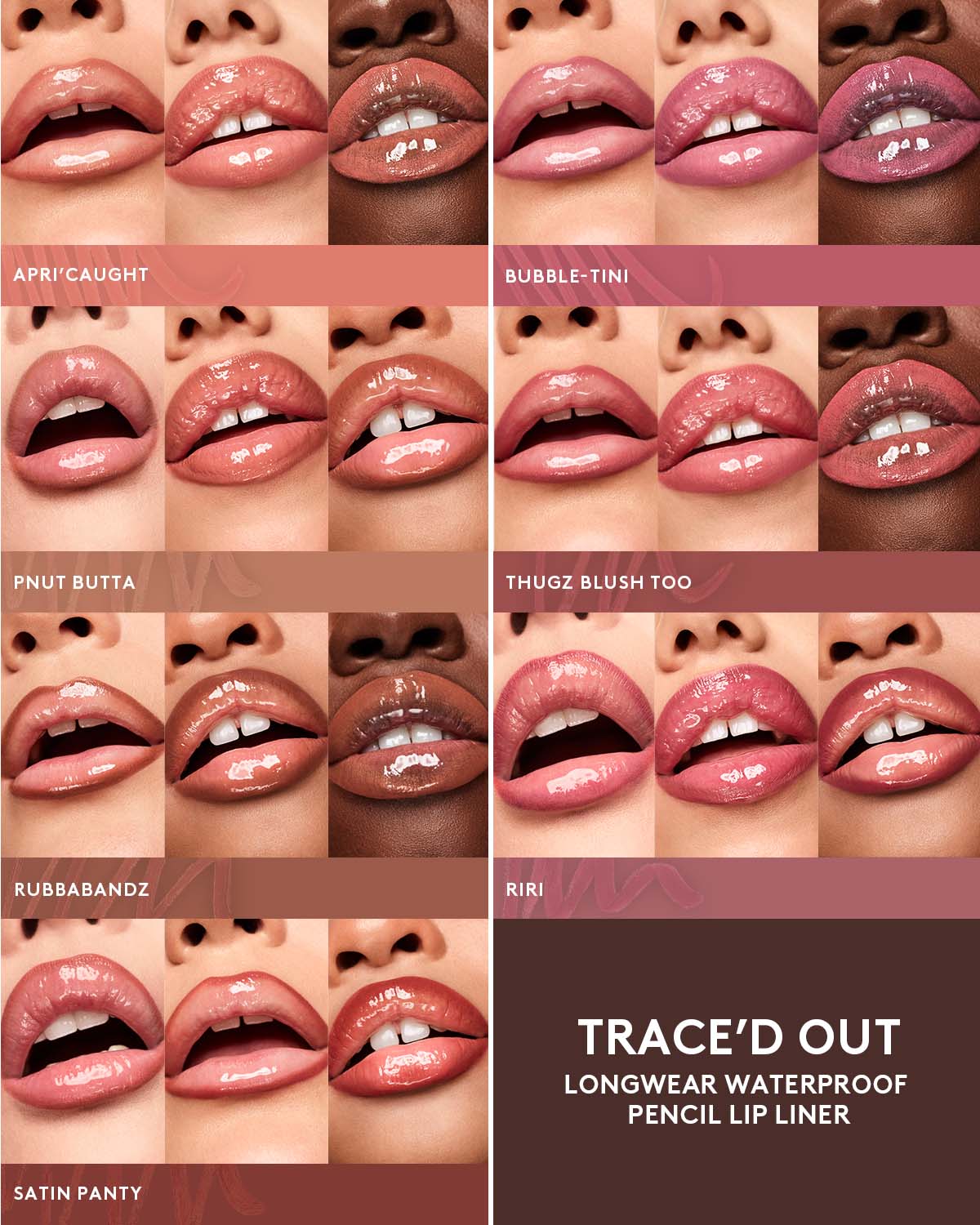 Fenty Beauty Trace'd Out crayon lèvres Apri'caught tenue 8h
