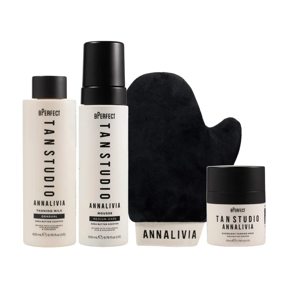 BPerfect Annalivia Collection autobronzant mousse + lait + masque