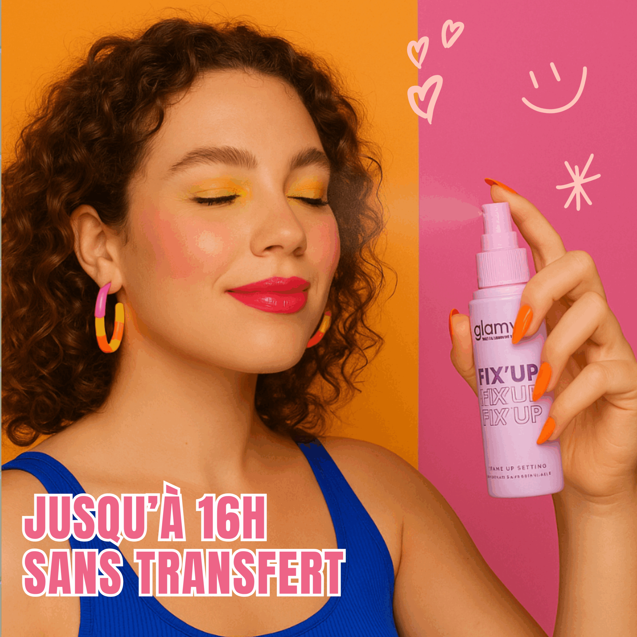 GLAM'UP Le Teint Fix Up Spray Fixateur Longue Tenue 16h