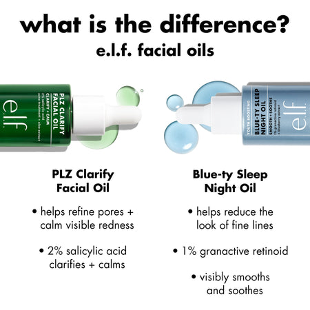 E.L.F. PLZ Clarify Huile Visage Acide Salicylique 2% Points Noirs
