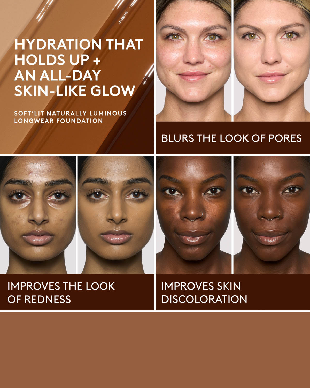 Fenty Foundation Soft'lit 470 fond de teint lumineux 32 mL