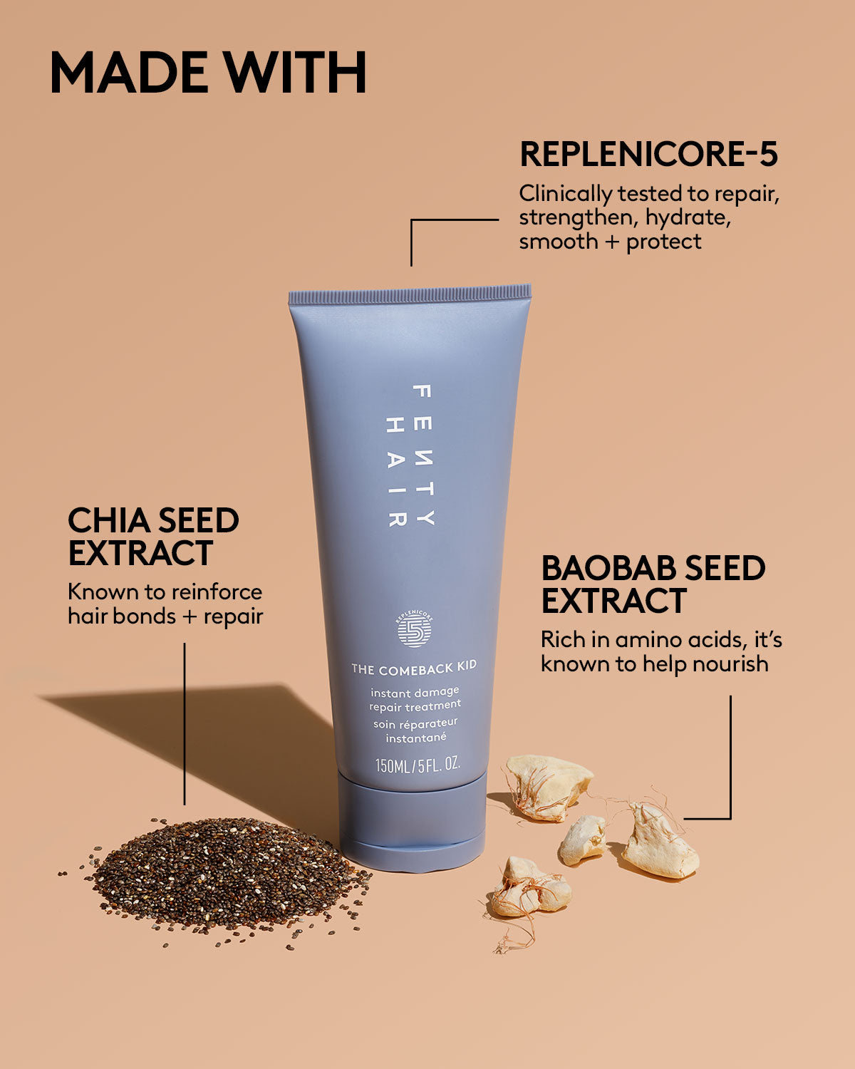 Fenty Hair Protection Posse Duo Soin Cheveux Mini 60+90ml Chaud
